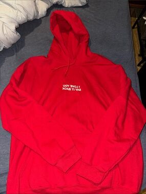 Lonely Ghost ‘I Love You Say it Back’ Red Hoodie Sweatshirt